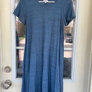 XS Blue Carly Dress- Lularoe